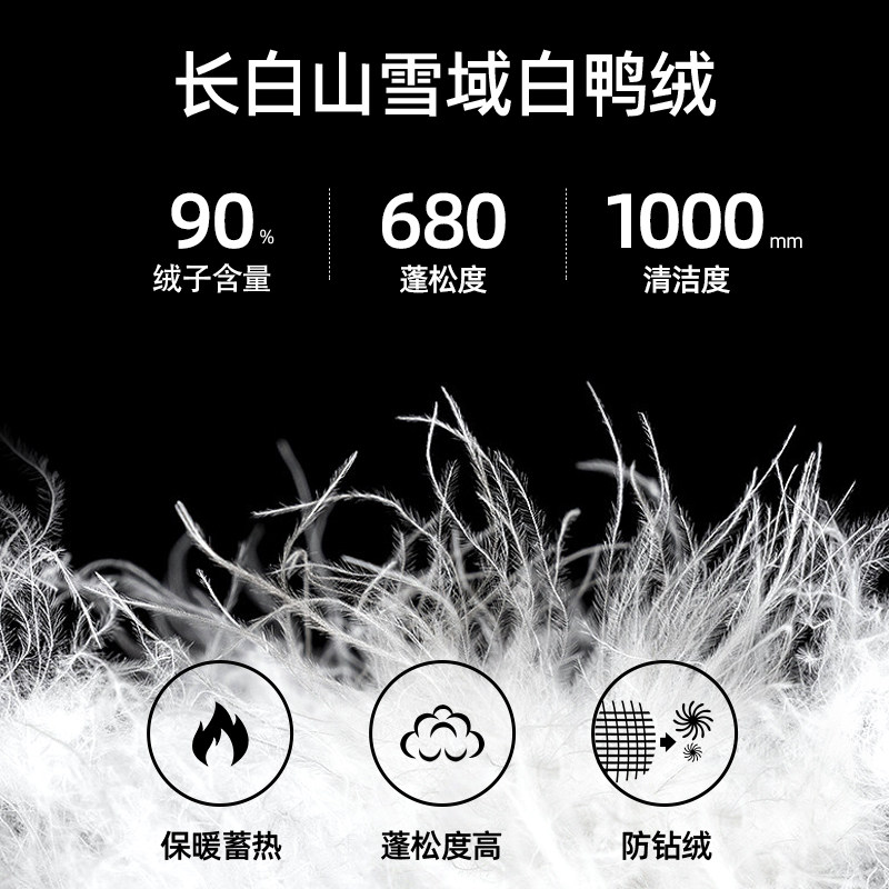 骆驼火山羽绒服男冬季2026新款外套女情侣反季短款连帽黑色面包服