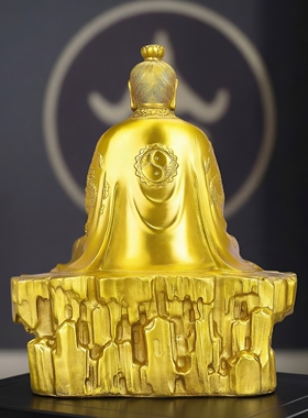 黄铜太上老君三清神像供奉摆件