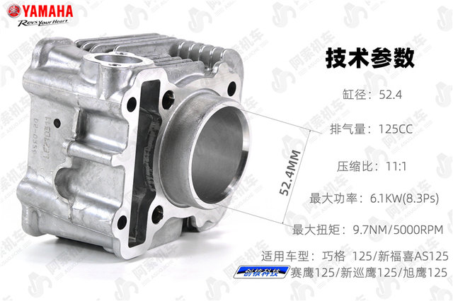 Yamaha Qiaoge i125 Fuxi Patrol Eagle cylinder set