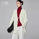 Beiyuan double-sided cashmere coat mid-length white suit