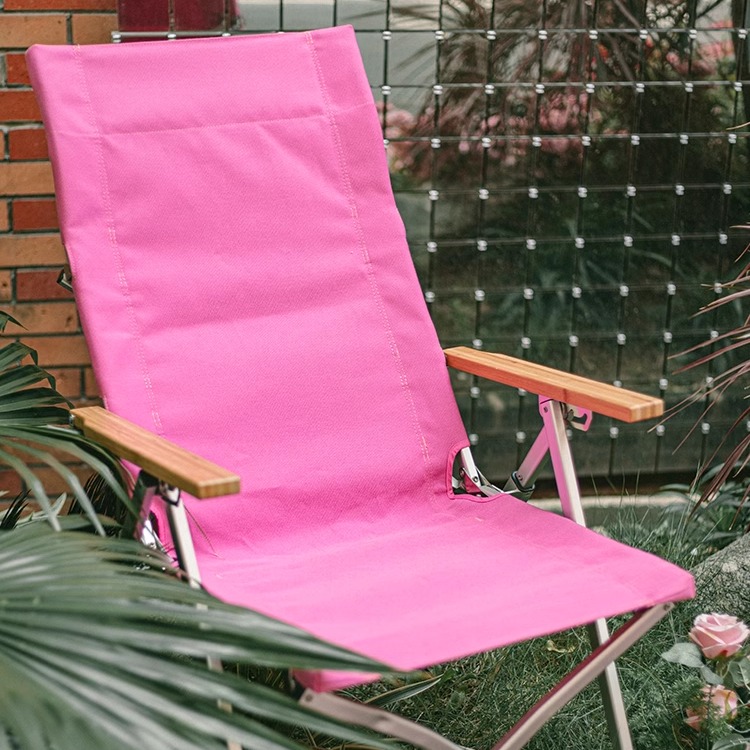 OnwaySports限量版粉红玫红色户外躺椅高背海狗椅多巴胺折叠椅子