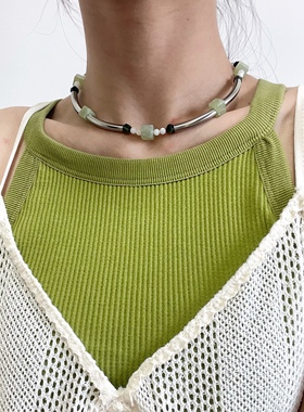 项链日落露台金属锁骨链