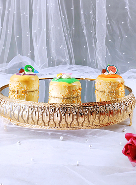 欧式金色甜品台蛋糕架婚庆铁艺