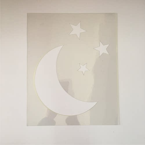 星月白云乳胶漆造型模具内外墙绘画彩绘喷涂鸦儿童房印花镂空模板 - 图3