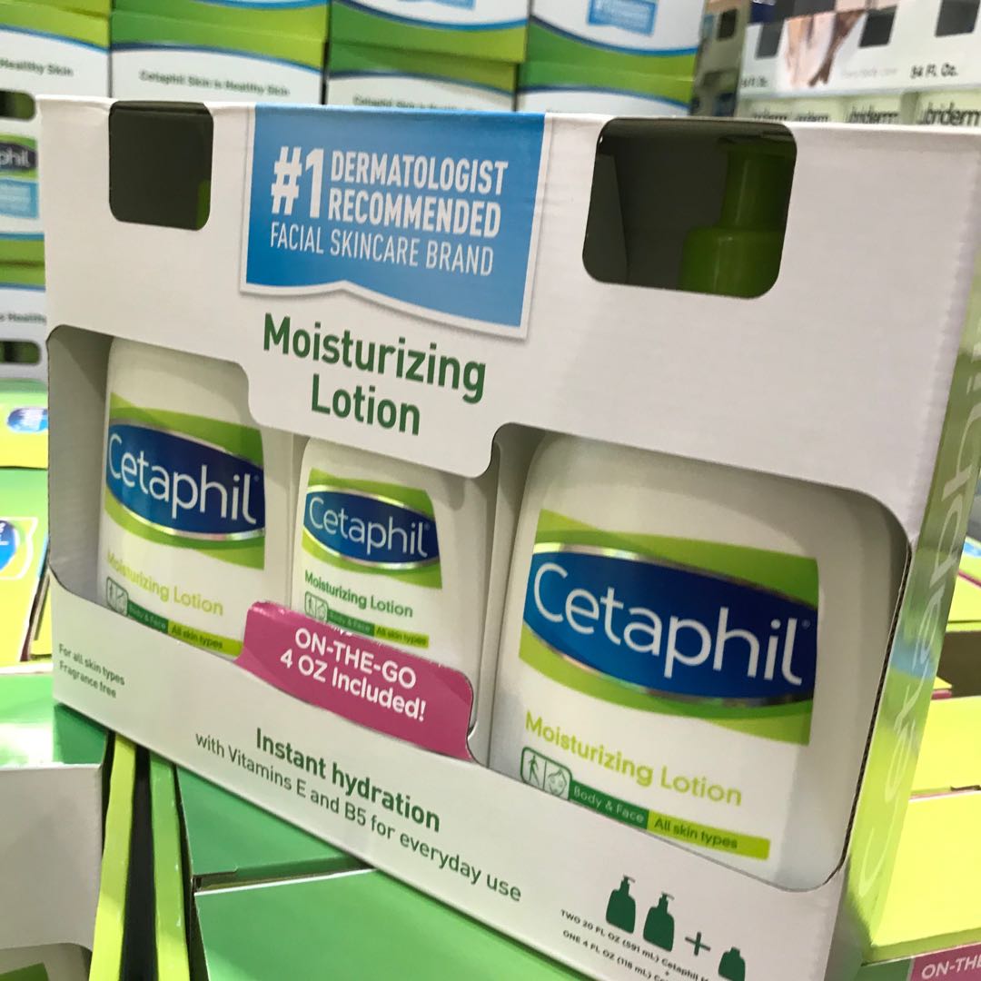 现货美国 Cetaphil/丝塔芙 保湿润肤乳液润肤露家庭套装1瓶