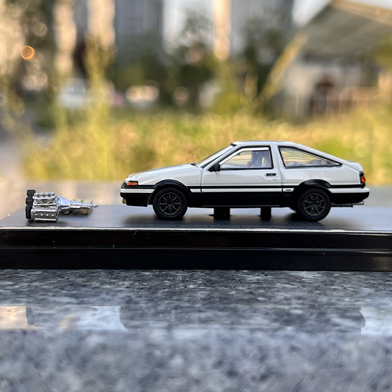 Hobby Japan1:64丰田AE86 Sprinter Trueno仿真合金汽车模型摆件-图0