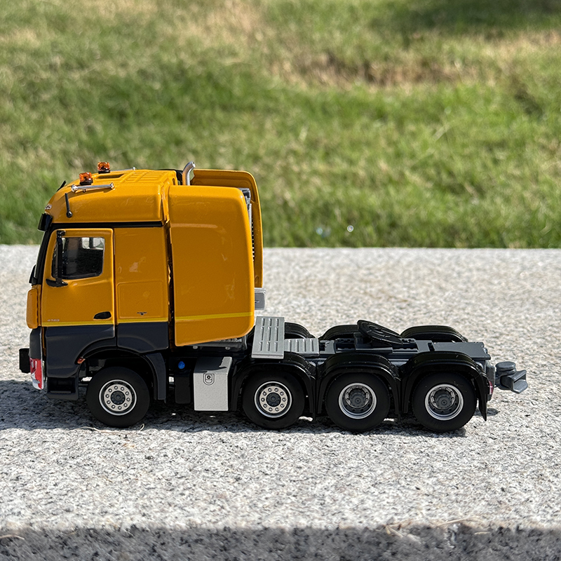 IMC 1:50 MB 奔驰 Actros SLT GigaSpace 8x4 拖车头 拖车模型 - 图0