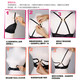 Anti-slip shoulder strap cross back buckle bra
