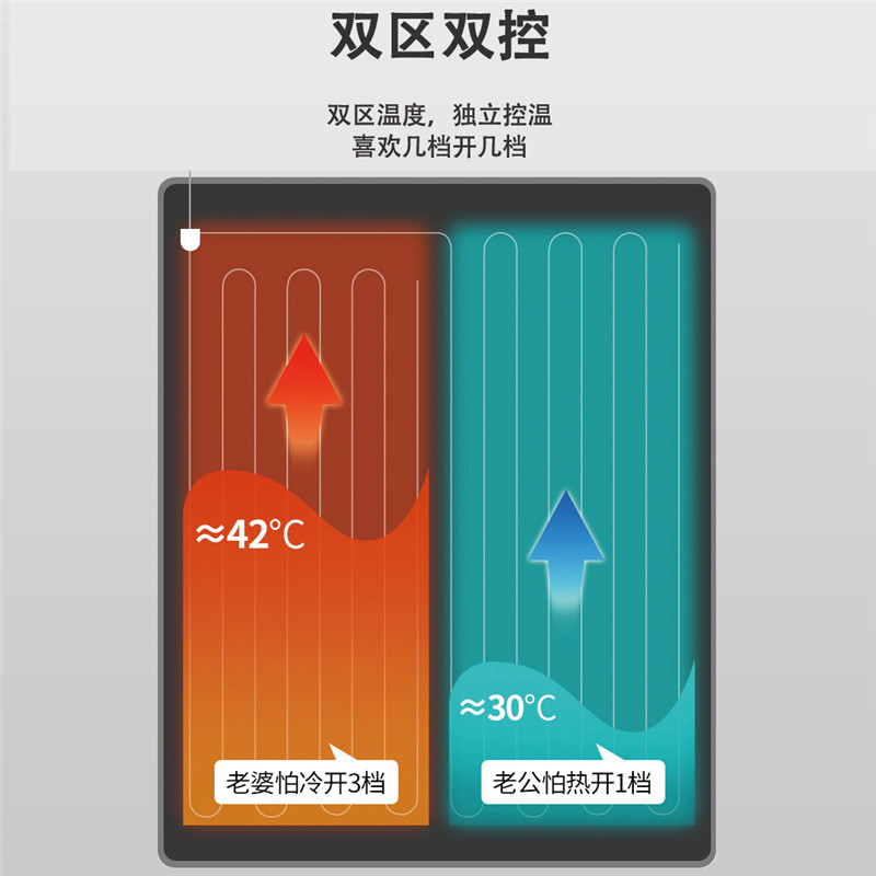 电热毯单人双人双控调温三人加大家用加厚学生宿舍安全防水电褥子