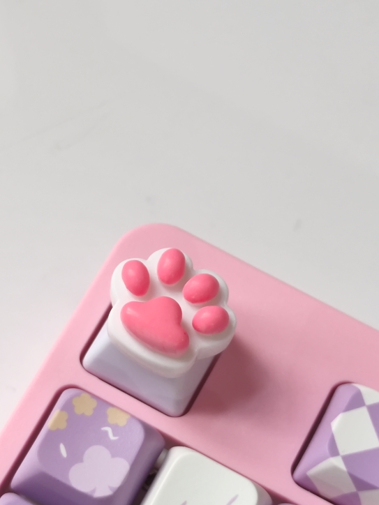 手工DIY猫爪ESC个性机械键盘可爱键帽蒸汽朋克圆形方形彩色猫爪R4 - 图1