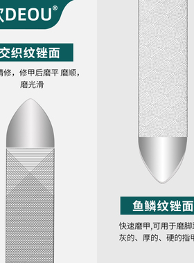 德欧不锈钢双面指甲锉