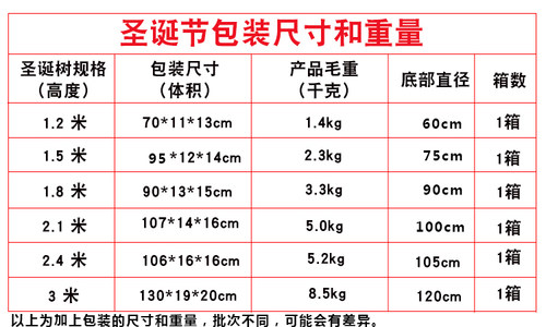 Christmas tree 1.2 .1.5 meters luxury encrypted 1.8 圣诞树 - 图3