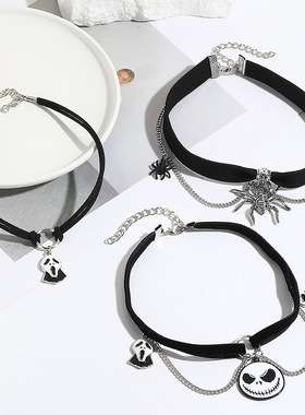 HalloweenDarkBatGhostNecklace