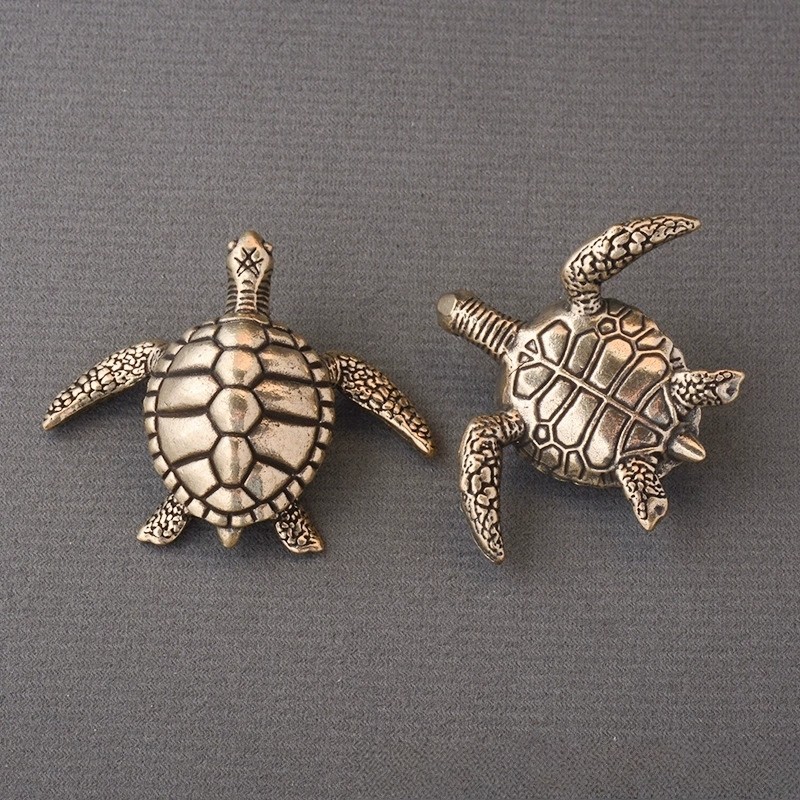 纯铜富甲天下富甲一方手把件大海龟黄铜工艺铜居家茶宠桌面摆件,淘宝优惠券,粉丝福利购,淘宝优惠卷