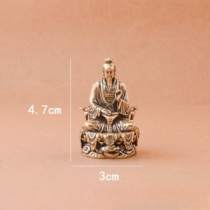 黄铜复古做旧三清天尊迷你摆件元始天尊道德天尊灵宝天尊桌面摆件,淘宝优惠券,粉丝福利购,淘宝优惠卷