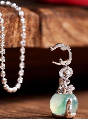 「把把胡」把把壶单吊坠百搭项链高颜值气质百搭毛衣链古装汉服