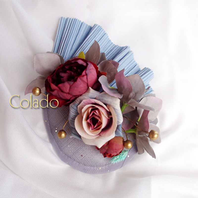 Colado扣诺儿童婚纱礼帽小女孩头饰走秀演出夸张高端钢琴羽毛发饰,淘宝优惠券,粉丝福利购,淘宝优惠卷