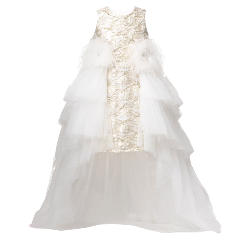 Colado高端定制女童公主裙晚礼服女儿童走秀主持人钢琴表演演出服 - 图3