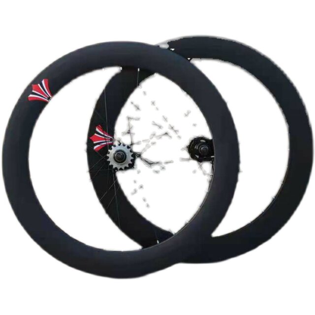 Promotional Pelin hub dead-flying 700c wheel set bicycle 70mm aluminum alloy solid gear set dead-flying front wheel rear wheel