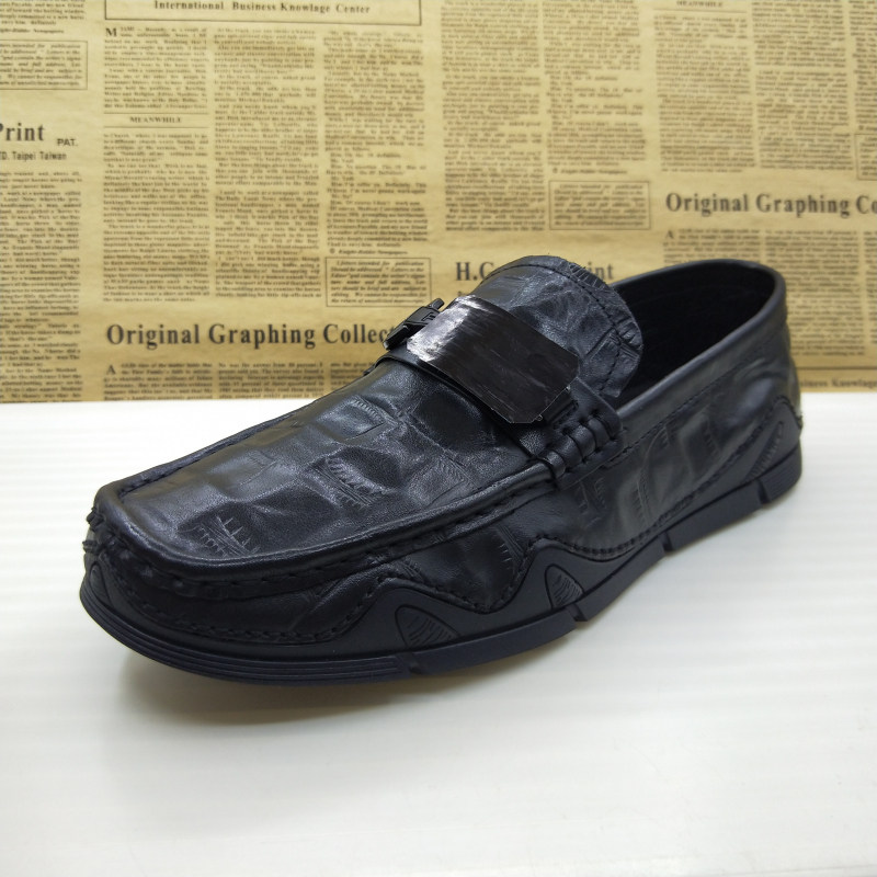 撤柜真皮头层牛皮里外全皮软底手工上线一脚蹬防滑百搭豆豆鞋男鞋,淘宝优惠券,粉丝福利购,淘宝优惠卷