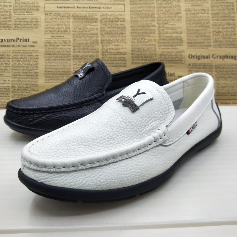 撤柜清仓真皮头层牛皮软底一脚蹬防滑豆豆鞋浅口驾车鞋休闲男皮鞋,淘宝优惠券,粉丝福利购,淘宝优惠卷