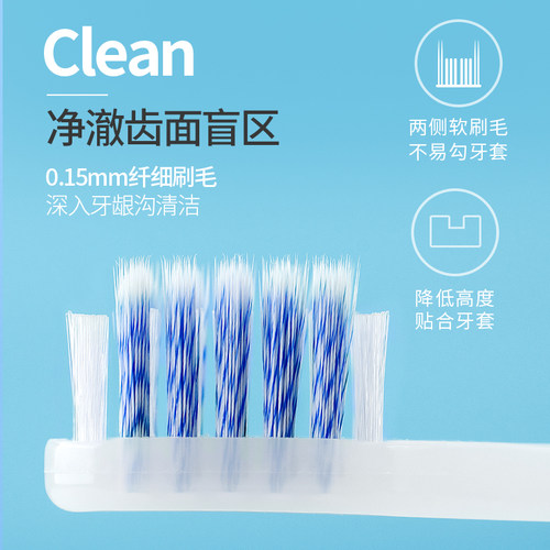 医洁正畸牙刷牙套牙箍专用牙刷牙缝刷凹型软毛牙套正畸牙刷 - 图0