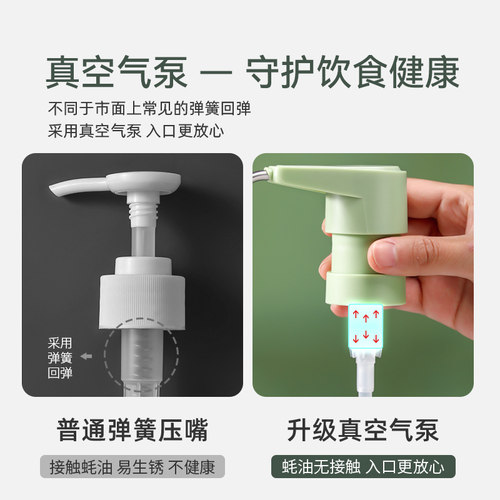 不锈钢蚝油挤压器大小通用李锦记海天泵头挤耗油神器耗油瓶按压嘴 - 图2