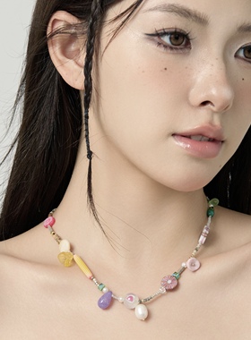 原创手作串珠小众项链