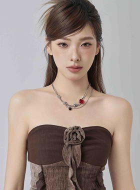 Starfire铜合金女锁骨链