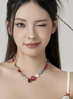 Starfire原创设计新中式国风串珠项链轻奢锁骨颈链配饰高级感2025