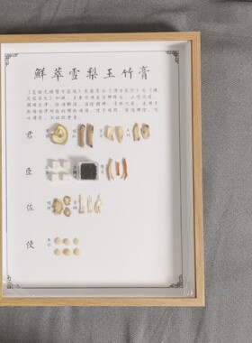 中医文创中药汤方标本中草药材单品展示装饰画摆件背景墙中医宣传
