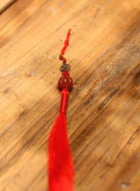 生姜玛瑙翡翠窗棱流苏挂饰