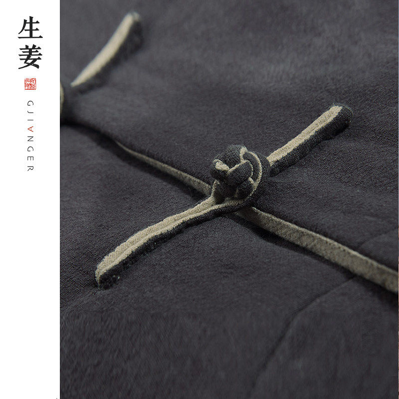 【新年福利】生姜原创男装中式宽松中式对襟一字扣棉服12845302B,淘宝优惠券,粉丝福利购,淘宝优惠卷