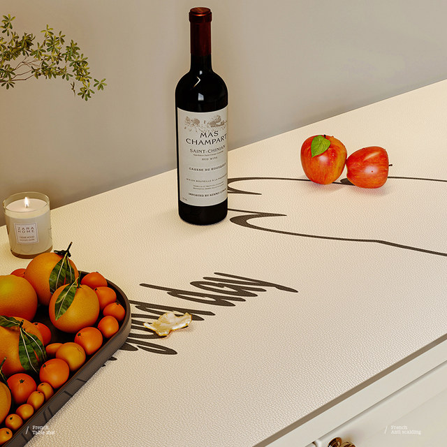 Entrance cabinet mat waterproof and oil-proof dining table TV cabinet desktop protective mat light luxury high-quality coffee table cloth