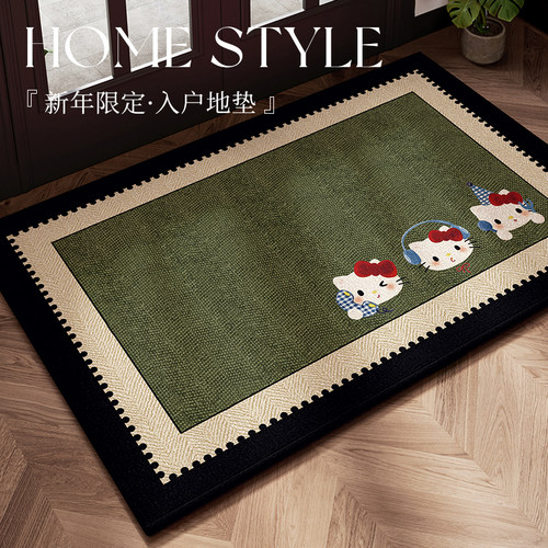 入户门地垫2026新款高级防滑固定脚垫地毯入户门垫家用自由裁剪 - 图1