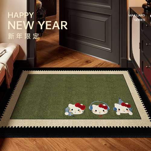 入户门地垫2026新款高级防滑固定脚垫地毯入户门垫家用自由裁剪 - 图0