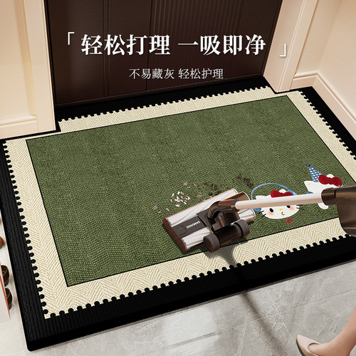 入户门地垫2026新款高级防滑固定脚垫地毯入户门垫家用自由裁剪 - 图3