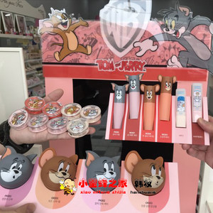 韩国ETUDE伊蒂爱丽小屋猫和老鼠联名限定唇釉眼影双色腮红粉扑