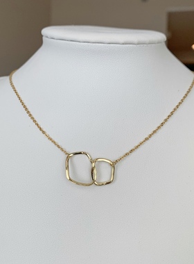 包邮 无滤镜实拍简约通勤约会施华洛短款锁骨项链