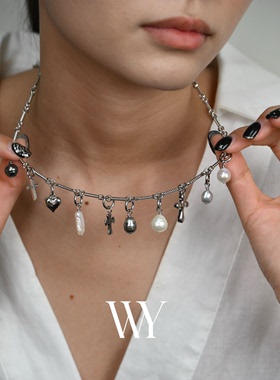 WY天然淡水巴洛克设计款项链