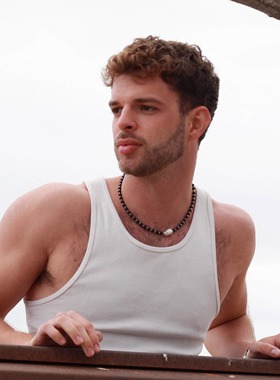 WY天然淡水巴洛克黑玛瑙项链时尚