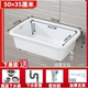 Old-fashioned ceramic dishwashing basin rectangular home kitchen dishwashing sink bucket balcony single-slot outdoor laundry pool