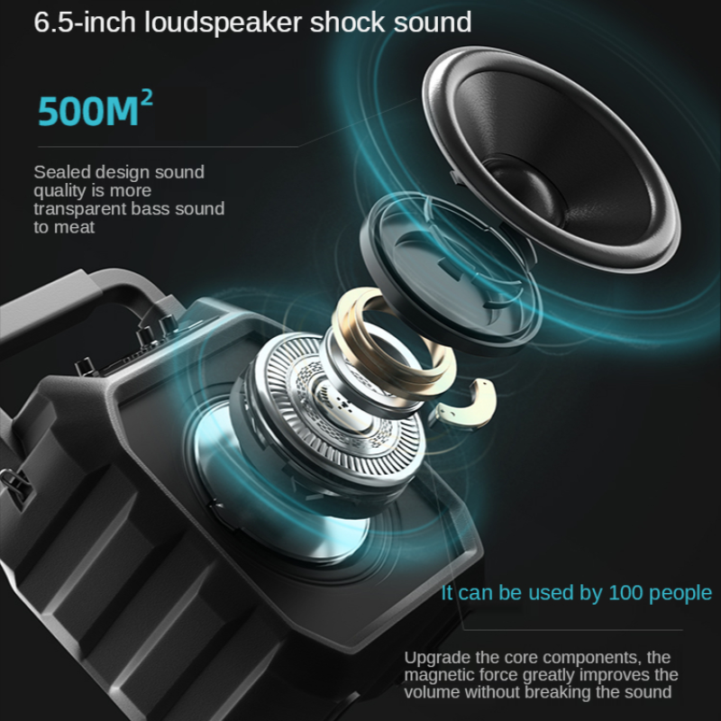 Bluetooth Outdoor Heavy Subwoofer Karaoke Performance Portab - 图0