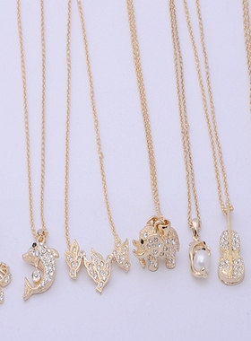 欧美饰品百搭水晶钻短款锁骨链