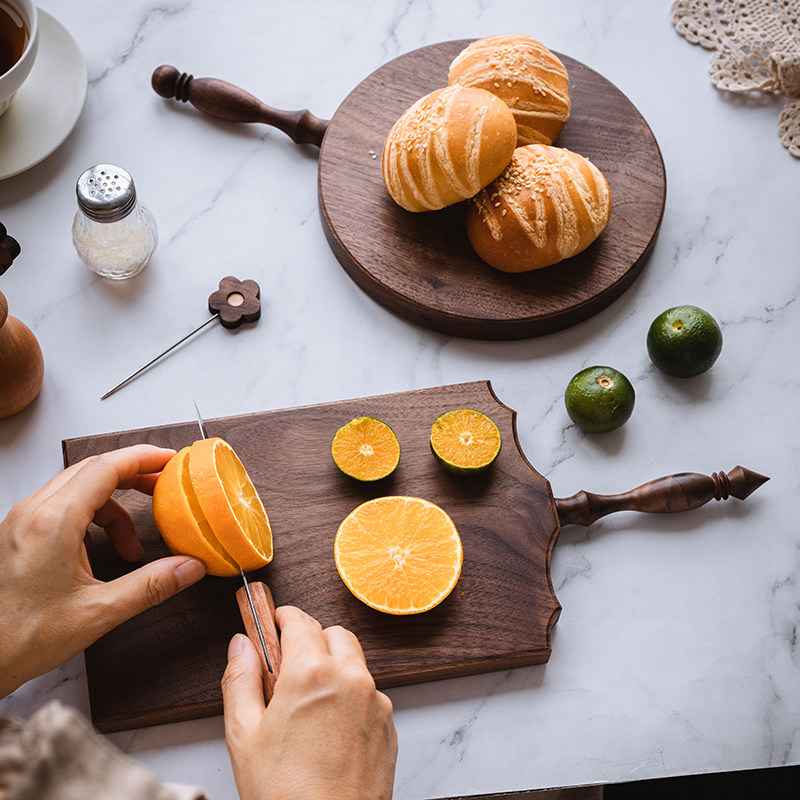 ZM胡桃木实木整木砧板切菜案板辅食板水果面包牛排餐盘托定制图案,淘宝优惠券,粉丝福利购,淘宝优惠卷