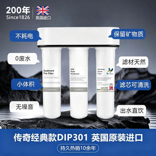 英国道尔顿净水器家用直饮DIP301家用厨房自来水过滤器净水机 - 图1
