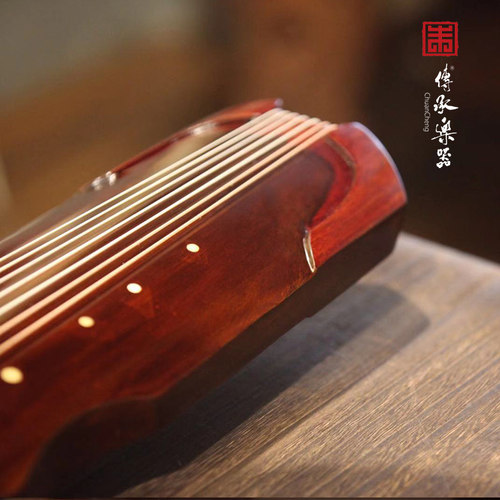 传承牌古琴初学者入门伏羲仲尼式桐木练习琴便携掌柜推荐七弦琴 - 图1