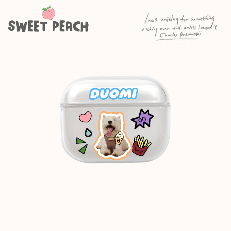 定制宠物猫狗AirPodsPro2代3代保护套软壳透明耳机壳AirPods2代,淘宝优惠券,粉丝福利购,淘宝优惠卷