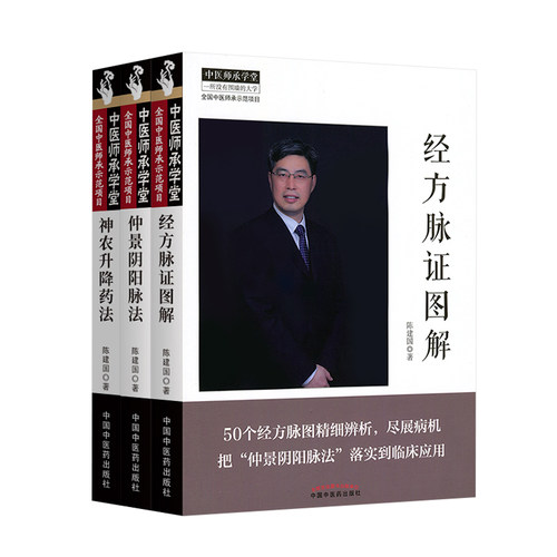 正版3本 仲景阴阳脉法+神农升降药法+经方脉证图解 陈建国 中国中医药出版社中医临床基础理论用药中药学书籍中医诊断学脉诊书经方 - 图0