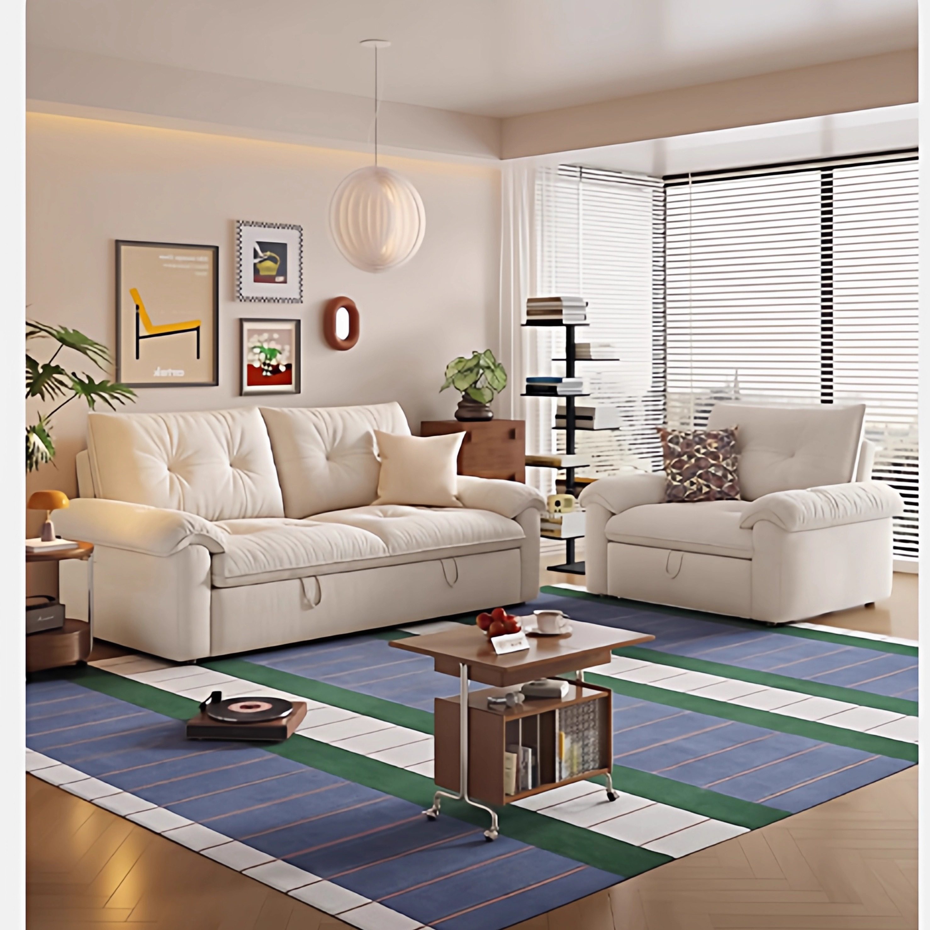 沙发床奶油风羽绒多功能沙发床小户型可拆洗折叠两用沙发伸缩大床,淘宝优惠券,粉丝福利购,淘宝优惠卷